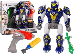 Schraubroboter mit Bohrer, Lichtern und Geräuschen – blau