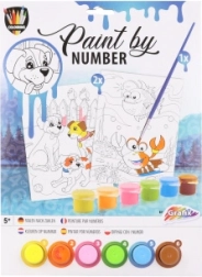 Malen nach Zahlen – Hunde am Meer, Set mit 2 Bildern