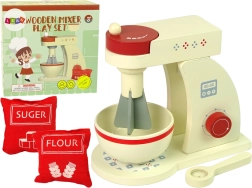 Holz‑Küchenmaschine – Kinderstandmixer mit Zubehör