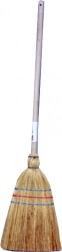 Reisstrohbesen mit Holzstiel 74 cm