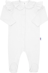 Baby-Overall aus Baumwolle New Baby Stripes weiß 80 (9–12 Monate)