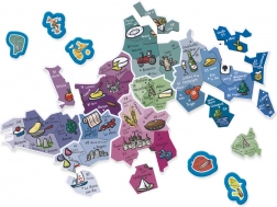 Jeujura Magnetische Karte von Frankreich