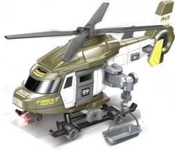 Polizeihubschrauber mit Schwungrad und Effekten