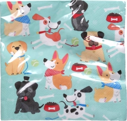 Partyservietten PES 33x33 cm, 20 Stk