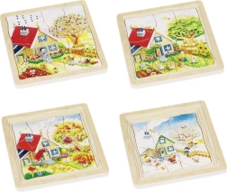 Entwicklung Holzpuzzle Jahreszeiten