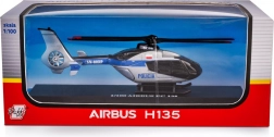 Rettungs-Polizeihelikopter Airbus EC135 1:100 Metallmodell