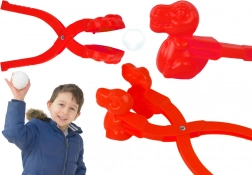 Schneeball-Macher Dinosaurier rot