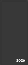 Monatlicher Kalender 2026 Schwarz