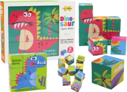 Lern-Puzzlewürfel 6-in-1 Dino-Welt, 9 Teile
