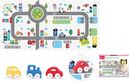 Weiche Schaumstoffblöcke mit Auto – Stadt, 8 Stk.