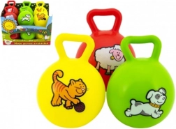 Ball mit Griff und Rassel Meine ersten Tierchen, 10 cm