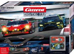 Carrera Digital 132 Slotcar-Bahn 24H Speed 8 m mit BMW M4 GT3 und Aston Martin Vantage GT3