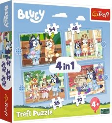 Puzzle Bluey und Freunde 4-in-1