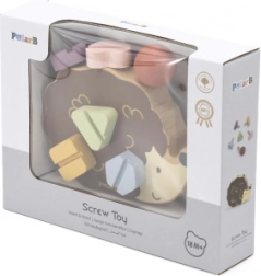 VIGA PolarB Holzspielzeug Igel mit Schrauben Montessori