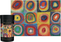 Puzzle mit 1000 Teilen – Farbstudie: Quadrate mit konzentrischen Kreisen
