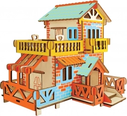 Woodcraft Holz-3D-Puzzle Landhaus