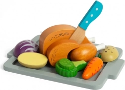 Bigjigs Toys Holzspielset für gebratenes Huhn