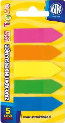 Selbstklebende Notizzettel ASTRA Neon 5 Farben