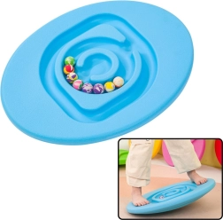 Sensorisches Balanceboard für Kinder mit Gummibällen blau