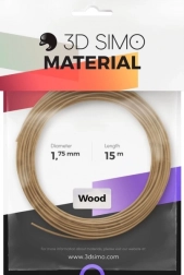 Filament WOOD Pro für 3D-Druck und 3D-Stifte, braun 1,75 mm, 15 m