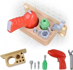 Masterkidz Werkzeugset mit Bohrer und 8 Elementen für die wissenschaftlich-kreative STEM-Tafel