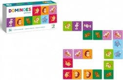 Domino Tiere – 28 Teile, Gesellschaftsspiel für Kinder