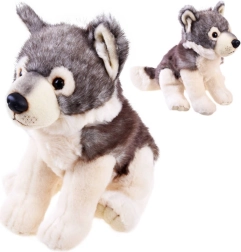 Plüschwolf grau 23 cm