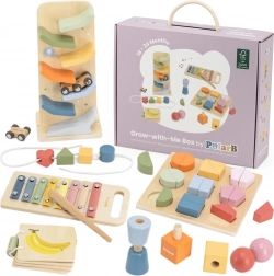 VIGA Lernspielzeug-Set für Kinder 18–24 Monate in Box mit Griff