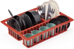 Kinder Abtropfgestell mit Geschirr