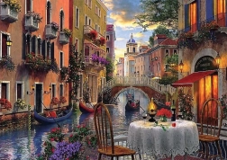 Puzzle mit 6000 Teilen – romantisches Abendessen in Venedig