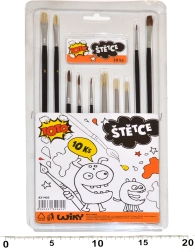 Pinselset zum Malen - 10 Stk.