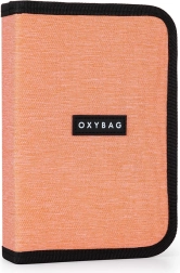 1-fach Federmäppchen UNICOLOR mit 2 Klappen, ungefüllt, apricotfarben