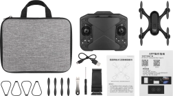 Faltbare Drohne im Controller mit Wi‑Fi‑Kamera 720p und Fernsteuerung