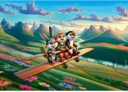 Puzzle Mutige Piloten 100 Teile