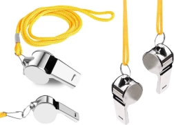 Metallpfeife mit Schnur