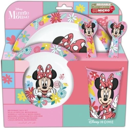 Plastik-Kinderessset MINNIE, 5-tlg.