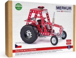 Merkur Baukasten Traktor mit Lenkung, 208 Teile