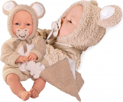 Blinkendes Baby mit Geräuschen und weichem Körper 37 cm