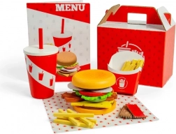 Bigjigs Toys Burger- und Pommes-Set für Kinder