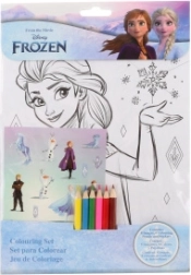 Set Ausmalbilder und Aufkleber Die Eiskönigin