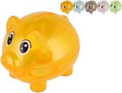 Transparente Sparschwein Spardose 10 cm