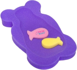 New Baby Schaumstoff-Badeeinlage Bär lila