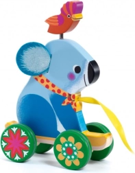 Ziehtier-Spielzeug Blauer Koala von Djeco