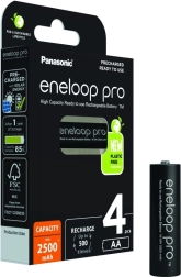 ENELOOP Pro AA Akkus 2500 mAh, Set mit 4 Stück