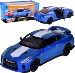 Metallmodellauto NISSAN GT‑R 1:32 mit öffnenden Türen und Lichtern