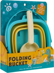 Sandspielset mit faltbarem Eimer und Schaufel