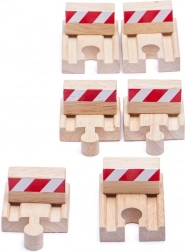 Set aus hölzernen Prellböcken Bigjigs Rail