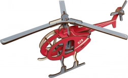 Woodcraft Holziges 3D Puzzle Hubschrauber