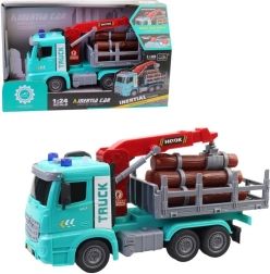 Holztransport-Auto mit Batterien für Kinder