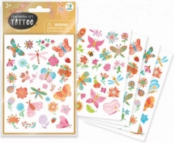 Tattoo-Sets Schmetterlinge und Blumen